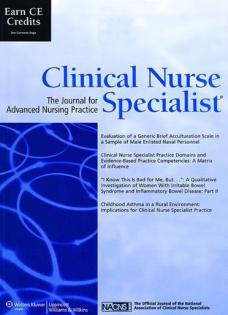 Clinical Nurse Specialist Magazine cover image